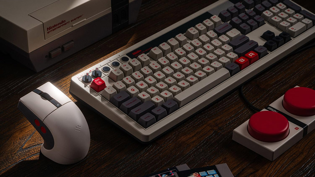 8BitDo Retro R8 Mouse with Charging Dock