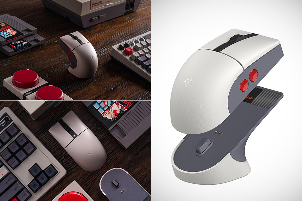 8BitDo Retro R8 Mouse with Charging Dock