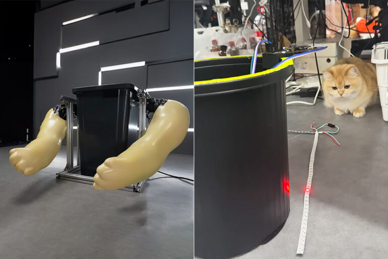 HTX Studio Smart Trash Can Auto Aiming Robot