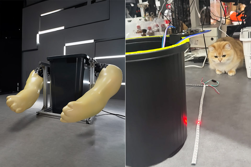 HTX Studio Smart Trash Can Auto Aiming Robot