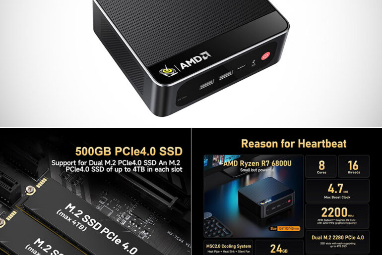 Beelink SER5 Max Mini PC 6800U
