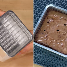 Shane Wighton Baking Brownies Inside Out Spikes Pan