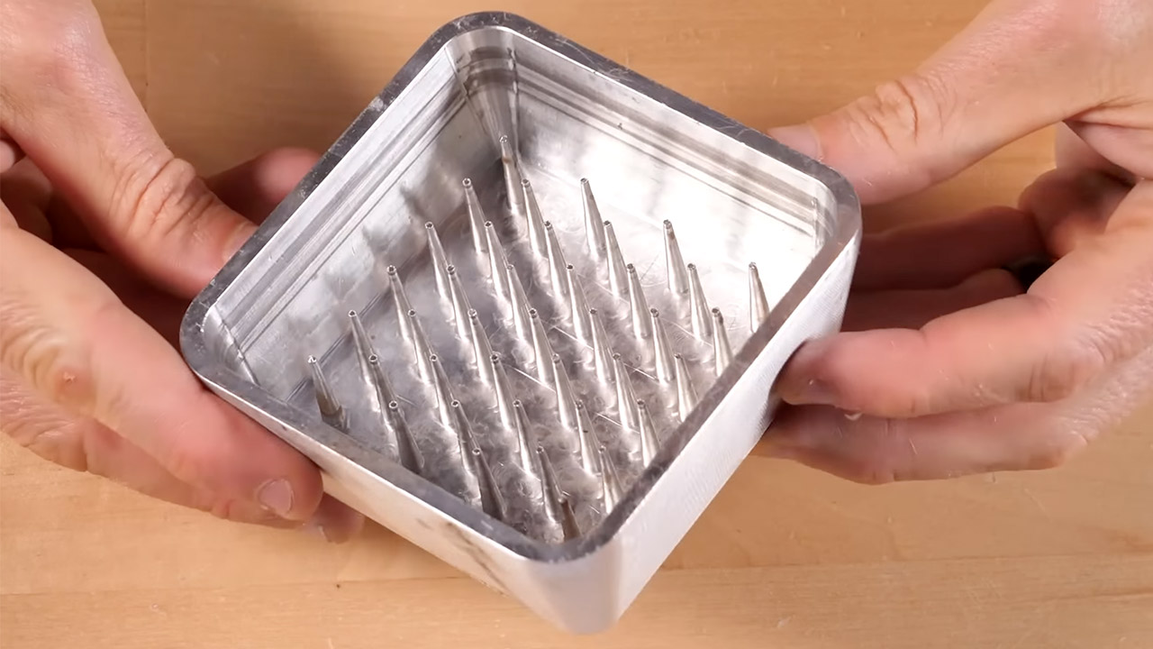 Shane Wighton Baking Brownies Inside Out Spikes Pan