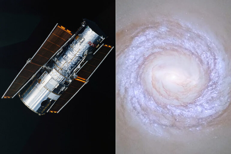 Hubble NGC 1317 Spiral Galaxy Fornax Cluster