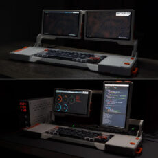 Sector 07 Dual-Screen RPI DEV Cyberdeck