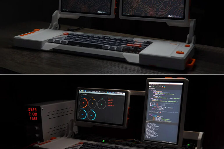 Sector 07 Dual-Screen RPI DEV Cyberdeck