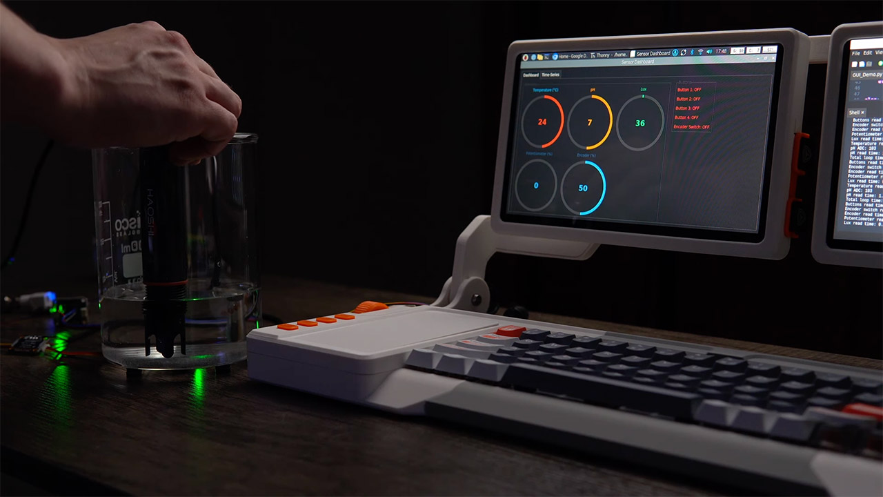Sector 07 Dual-Screen RPI DEV Cyberdeck