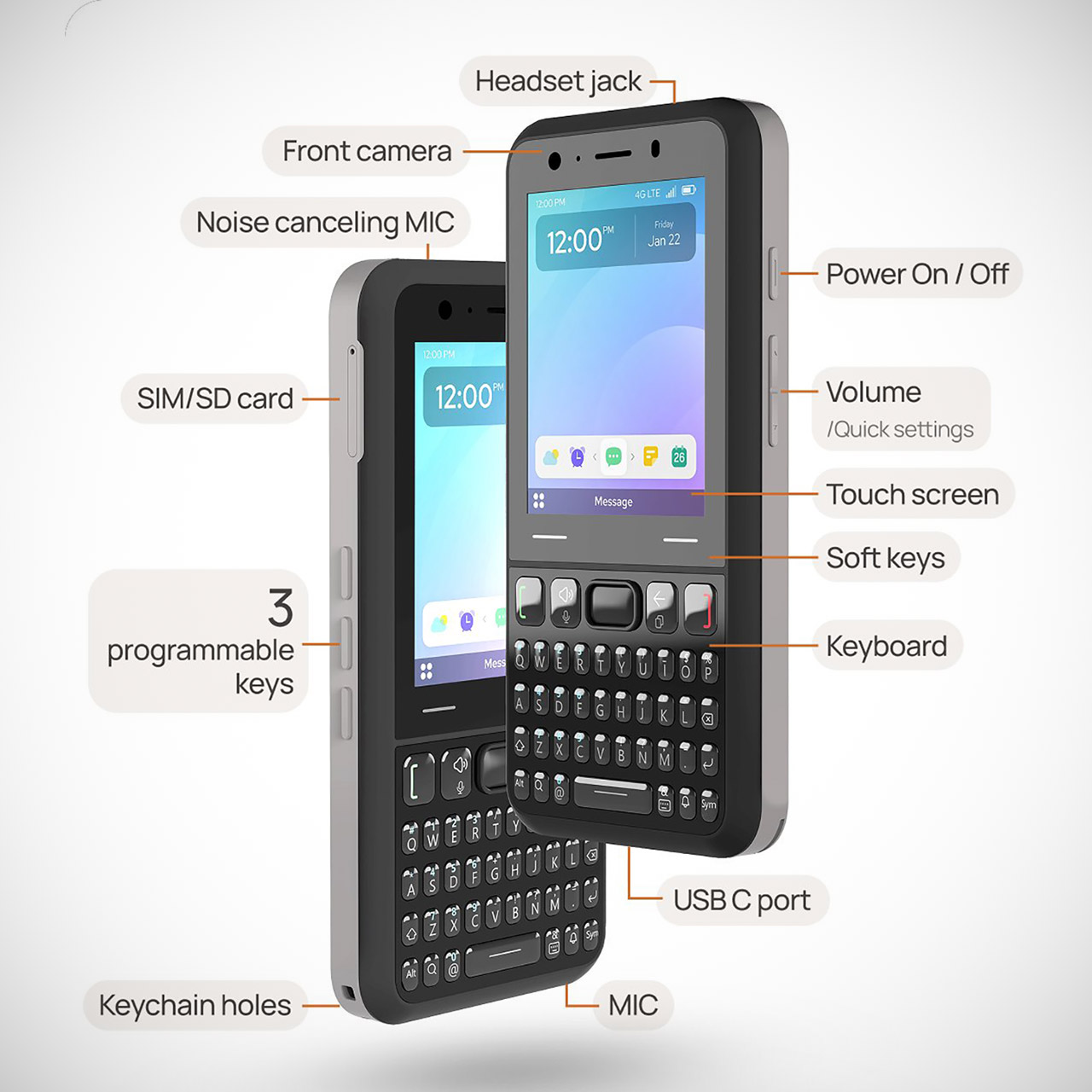 Keyphone Modular Phone Swappable Keyboard