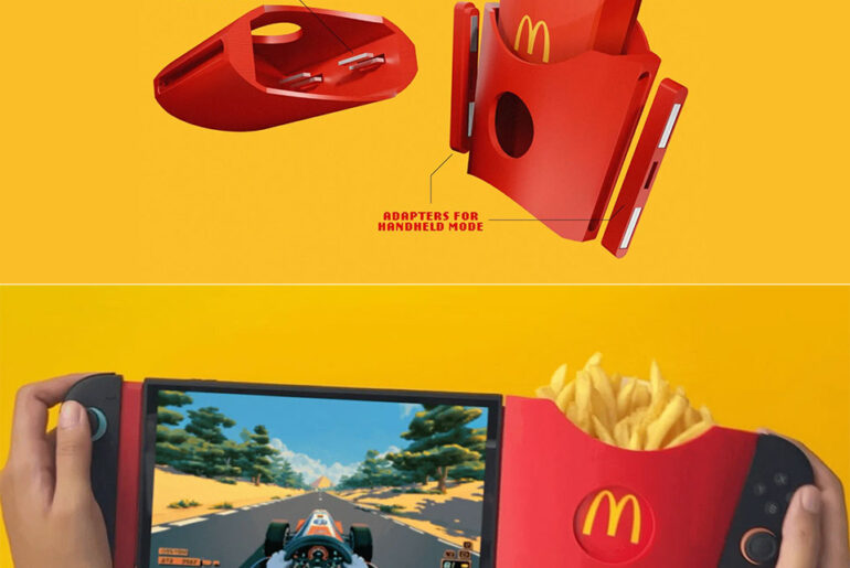 GamiFries 3D-Printed Nintendo Switch 2 Accessory McDonalds