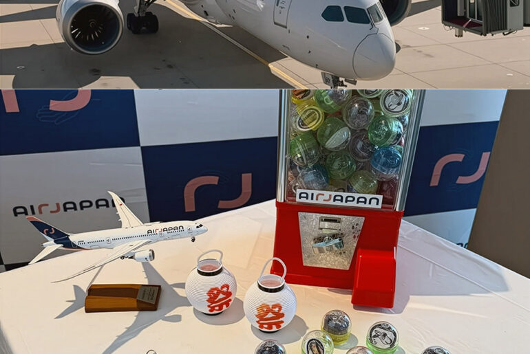 AirJapan Gacha Machine In-Flight