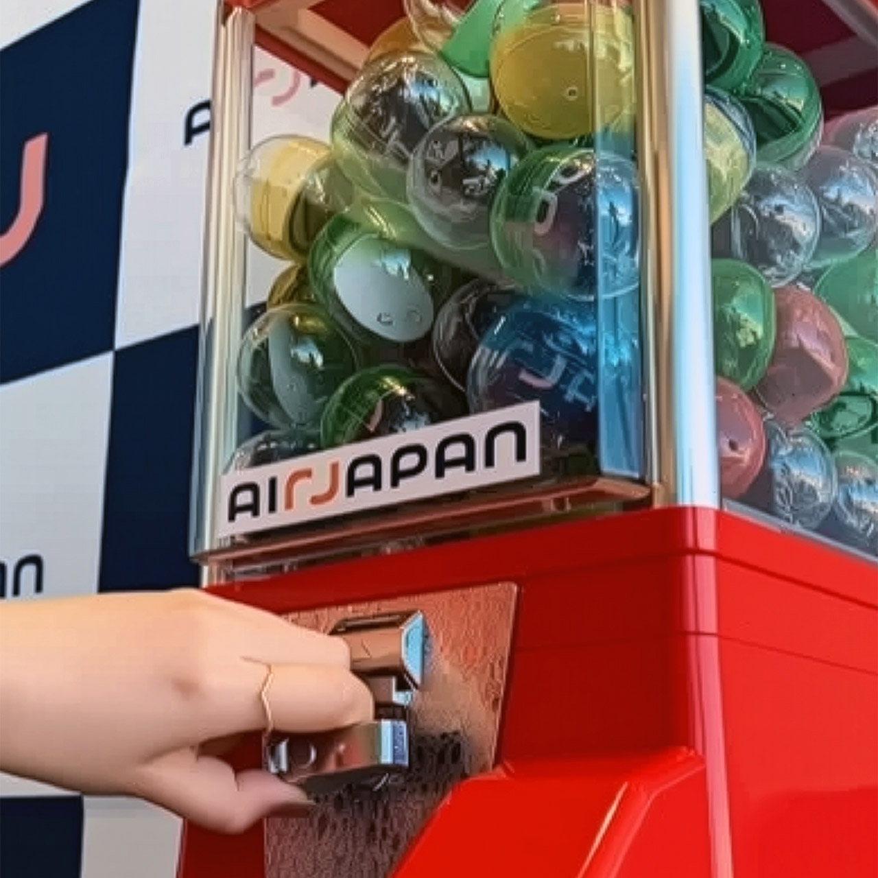 AirJapan Gacha Machine In-Flight