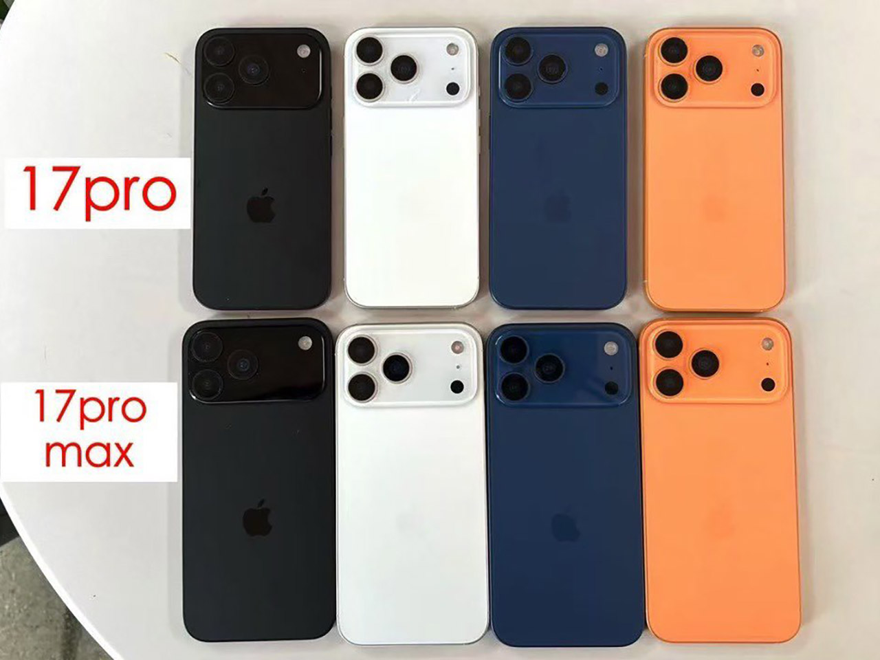 iPhone 17 Pro and iPhone 17 Pro Max Colors Spy Shots Leak