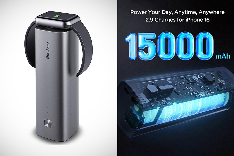 GENDOME 15,000mAh Portable Charger LiFePO4 Battery Power Bank