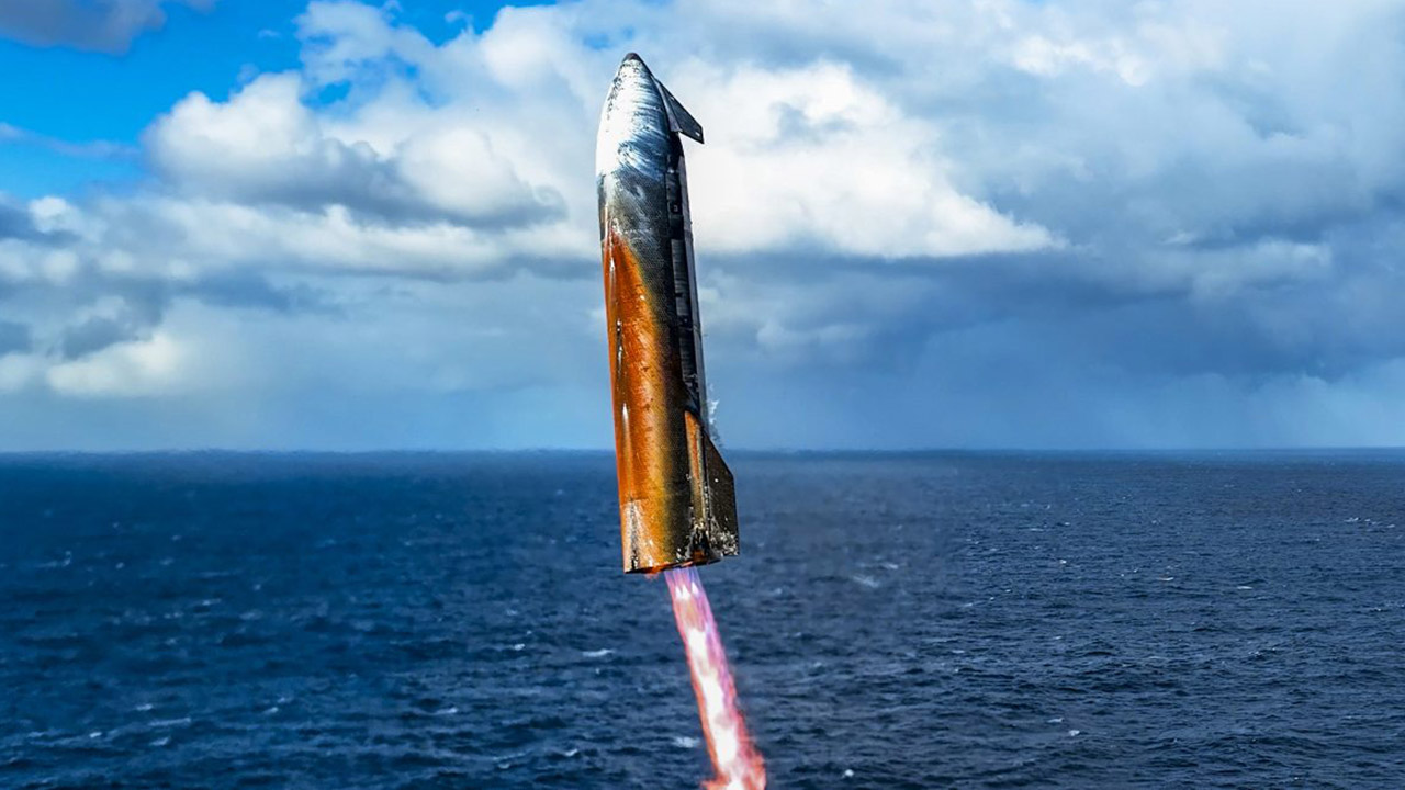 Starship Upper Stage Landing 10th Flight