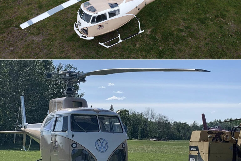 VW T1 Bus Airbus Helicopter Frankencopter