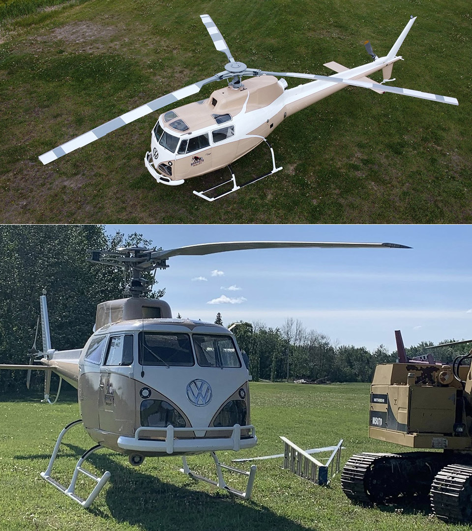 VW T1 Bus Airbus Helicopter Frankencopter