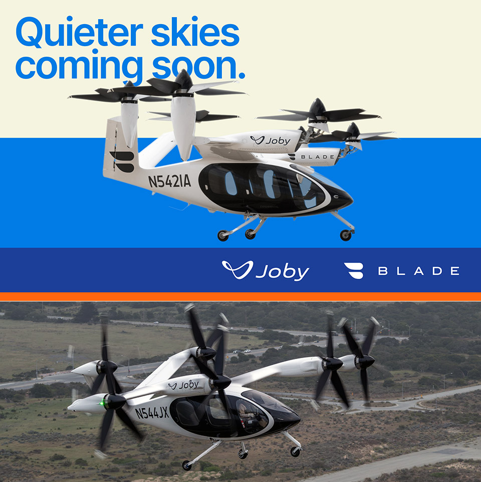Joby Aviation $125-Million Blade Air Mobility