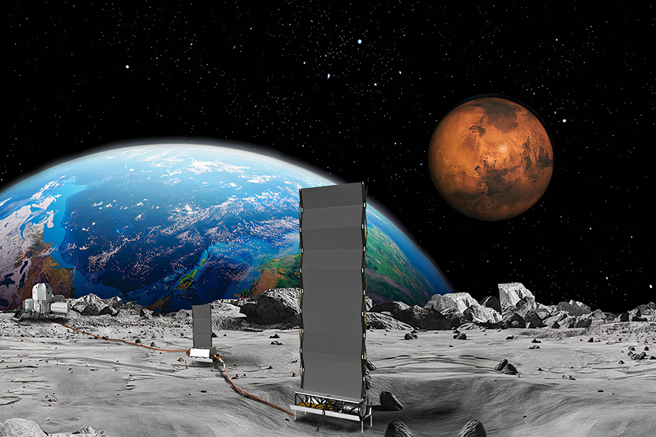 NASA Fission Surface Power Project Nuclear Reactor Moon