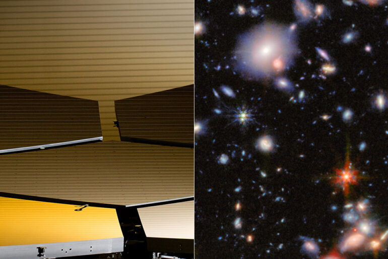 James Webb Space Telescope Hubble Ultra Deep Field Image