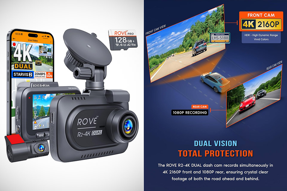 ROVE R2-4K DUAL Dash Cam
