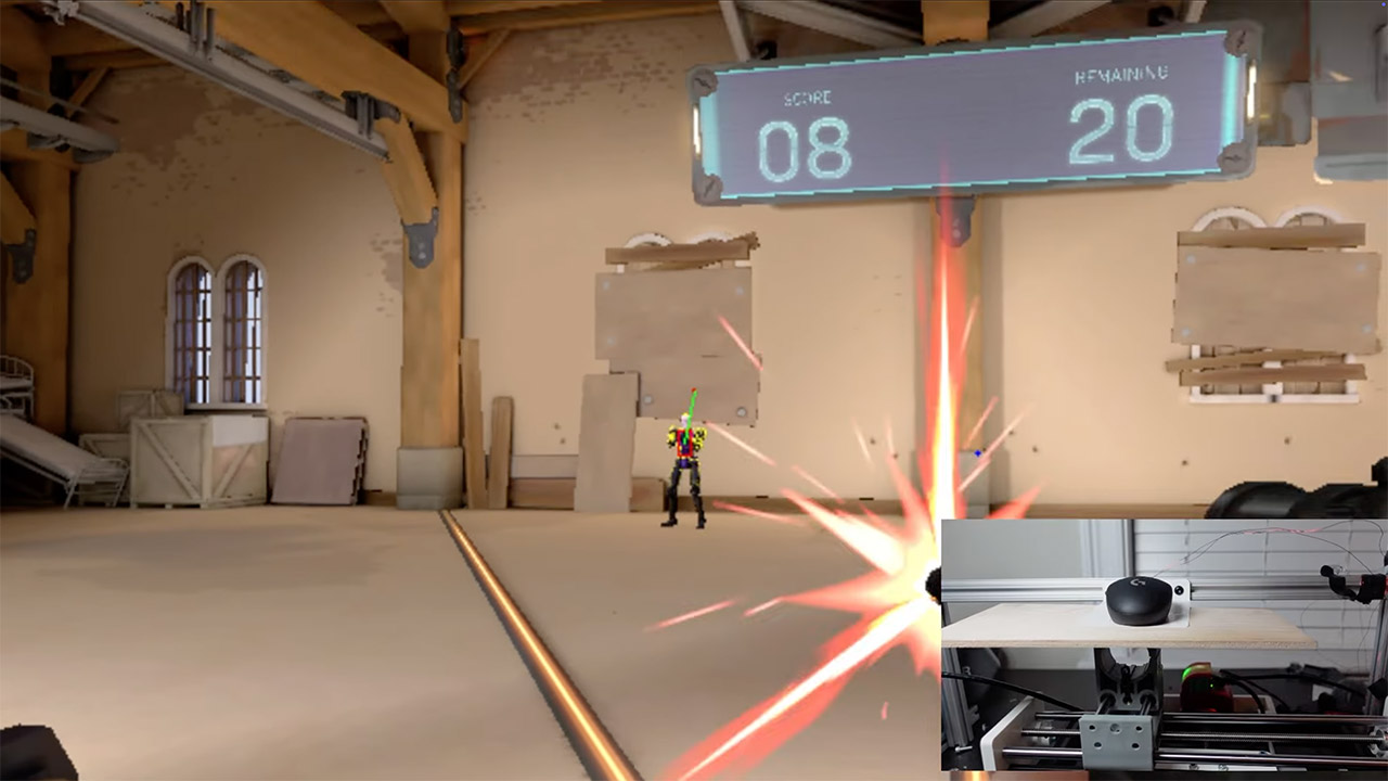 Real-Life Video Game Aimbot Robot Valorant