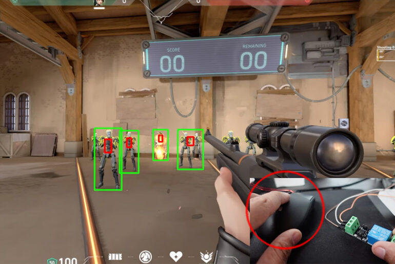 Real-Life Video Game Aimbot Robot Valorant