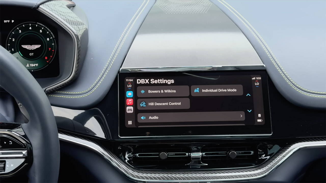 Apple CarPlay Ultra Hands-On Review Aston Martin DBX