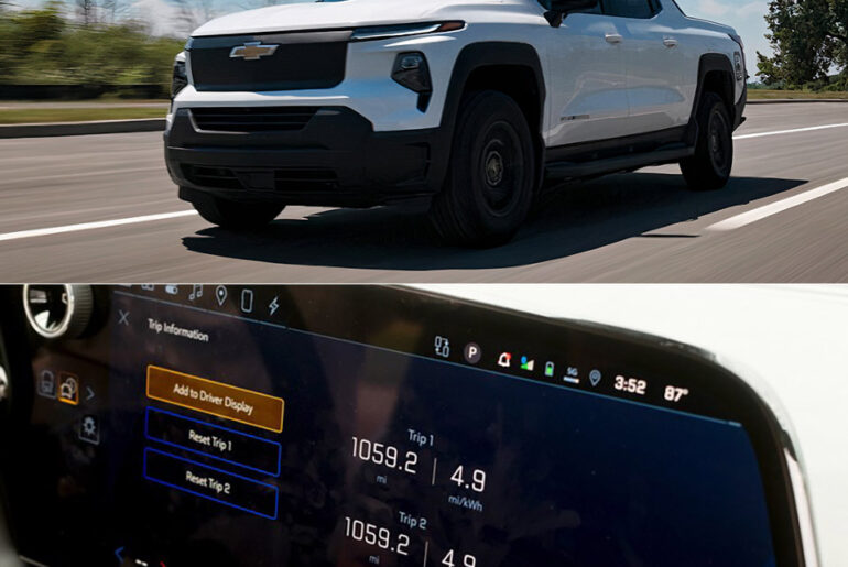 2026 Chevrolet Silverado EV Max Range Work Truck EV Range Record Single Charge