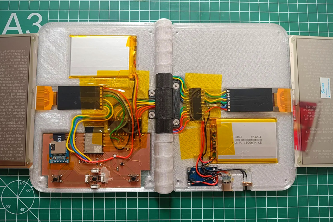 Custom Dual-Screen E-Reader Book