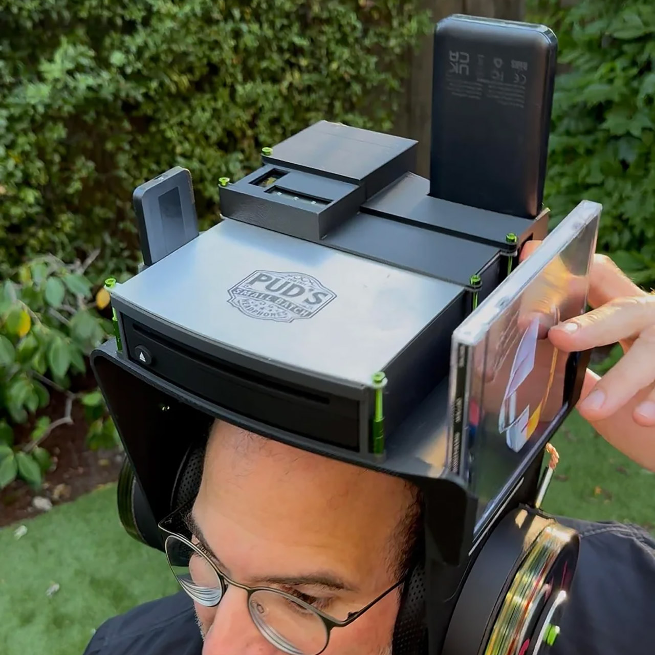 Homemade CD Player Headphones
