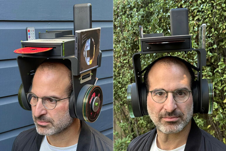 Homemade CD Player Headphones