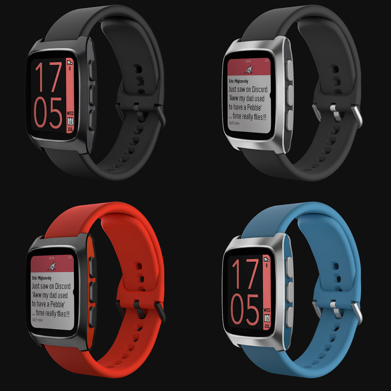 Pebble Time 2 E-Paper Smartwatch Final Design