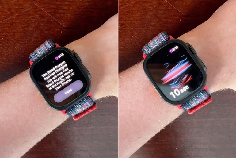 Apple Watch Blood Oxygen Return