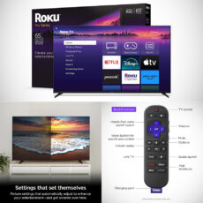 65" Roku Pro Series Mini-LED QLED 4K Smart TV