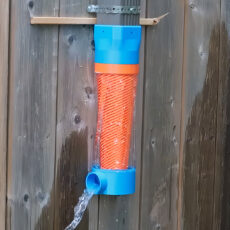 3D-Printed Rainwater Filter Self-Cleaning