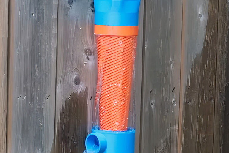 3D-Printed Rainwater Filter Self-Cleaning