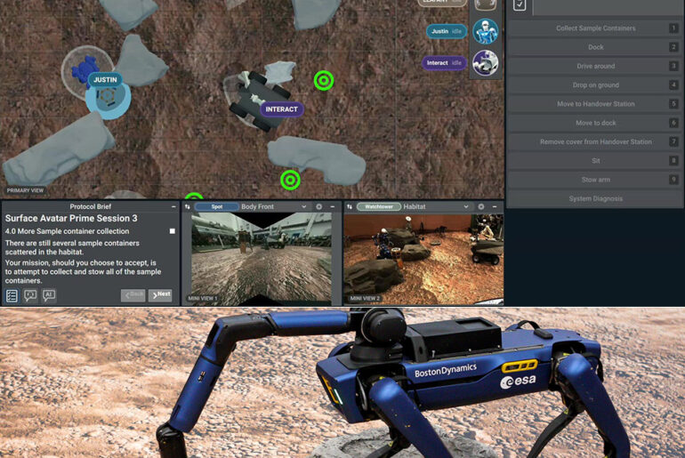 ESA Astronauts Command Boston Dynamics Robots Space ISS