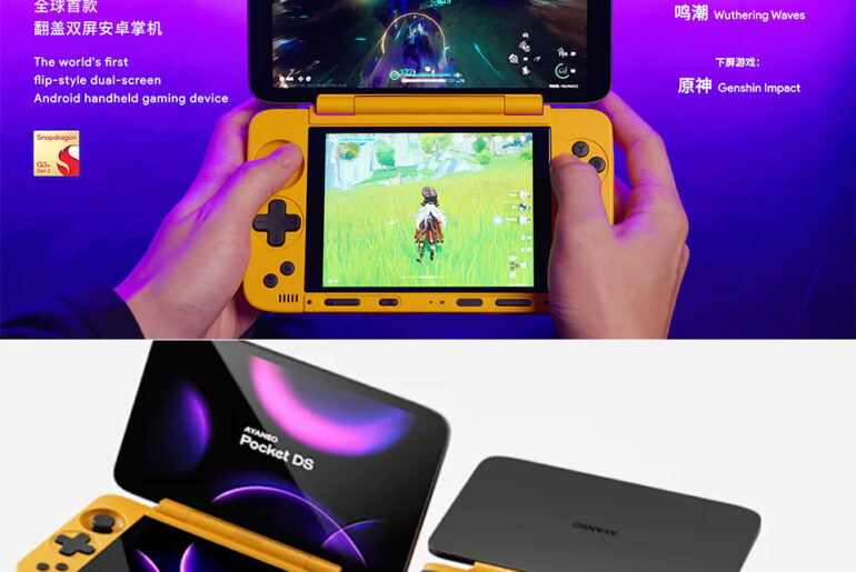 AYANEO Pocket DS Flip-Style, Dual-Screen Android Handheld