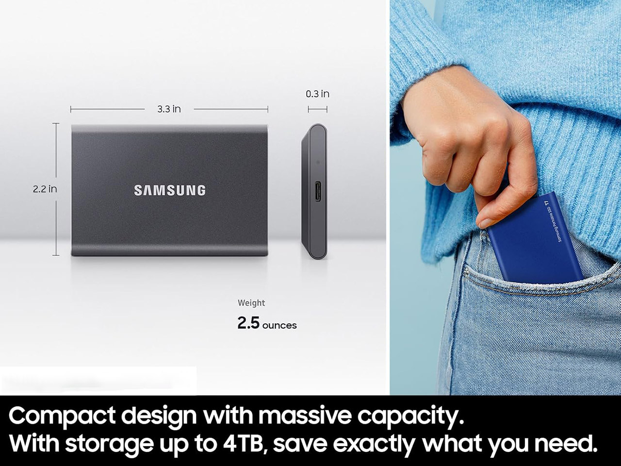 Samsung 1TB T7 Portable SSD