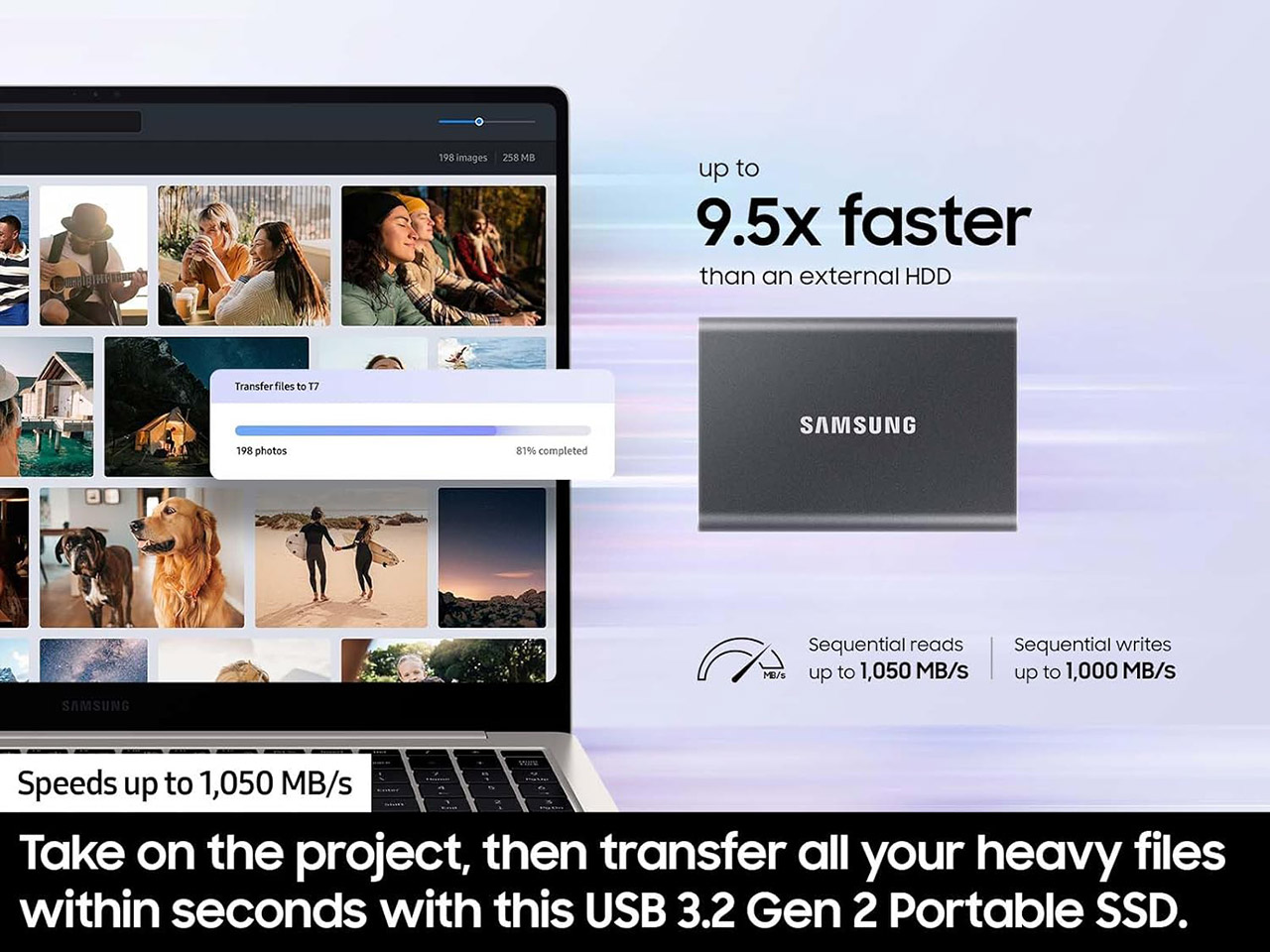 Samsung 1TB T7 Portable SSD