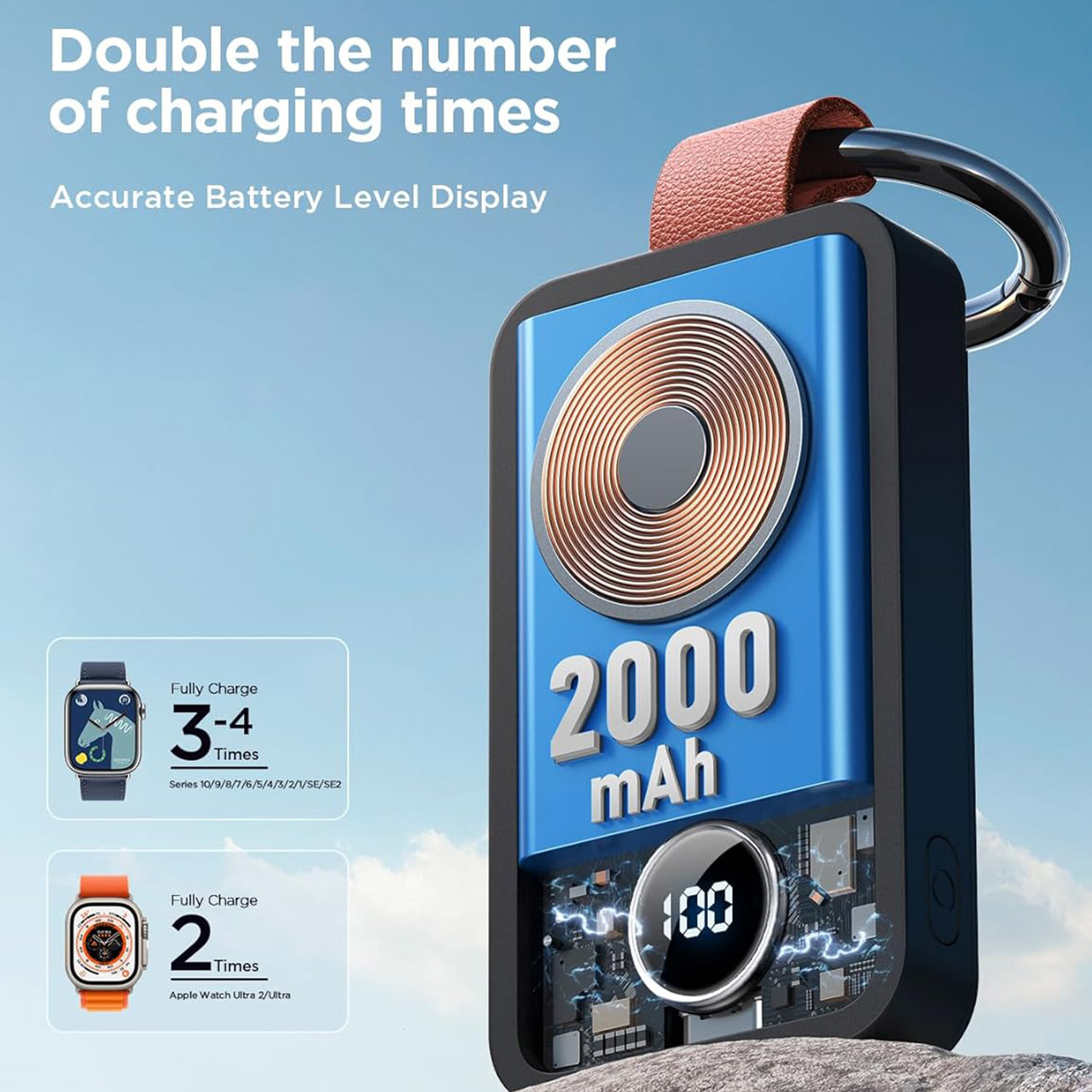 JOYROOM Portable 2000mAh Wireless Charger Apple Watch