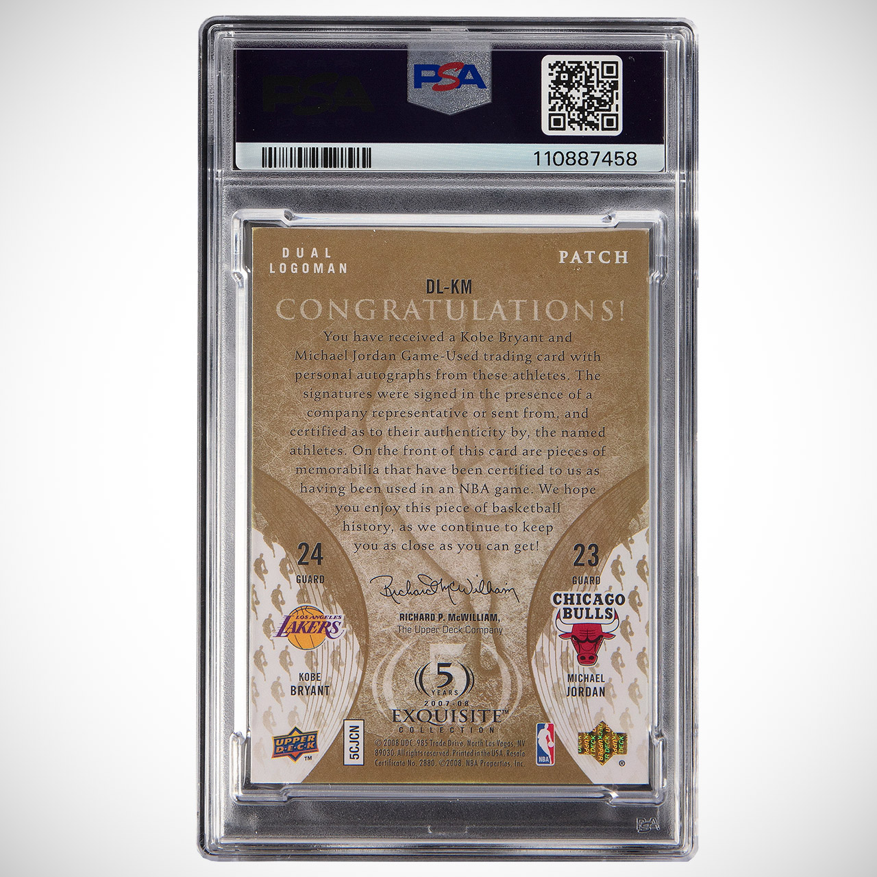 Michael Jordan Kobe Bryant Dual Autograph Exquisite Logoman Auction