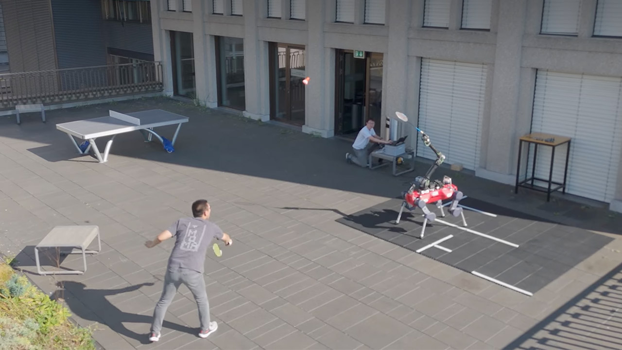 ETH Zurich ANYmal Robot Dog Badminton