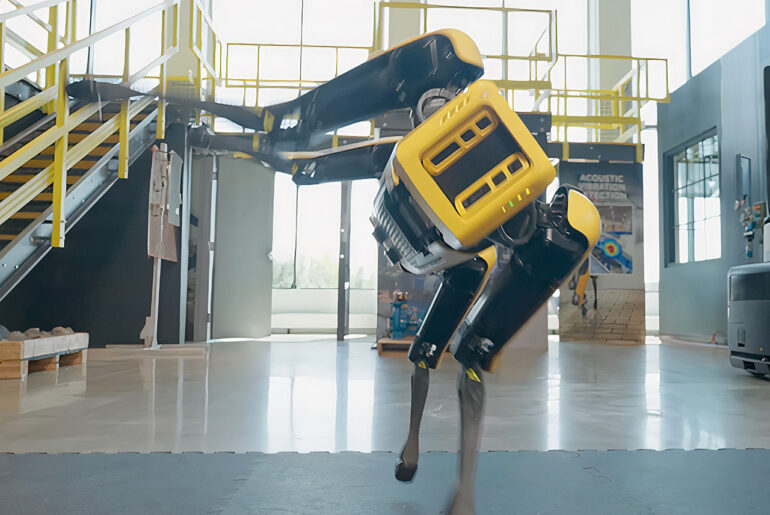 Boston Dynamics Spot Robot Dog Acrobat Reinforcement Learning