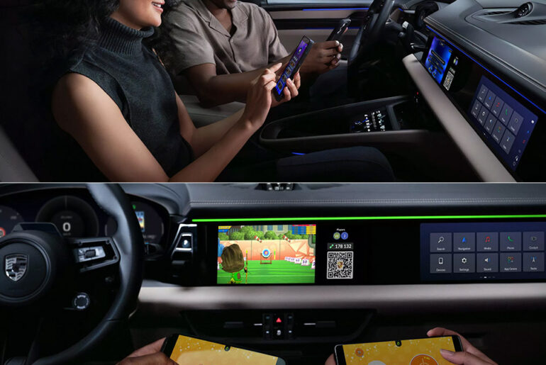 2026 Porsche Macan Electric AirConsole Entertainment
