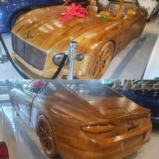 Wooden Bentley Continental GT For Sale Auction