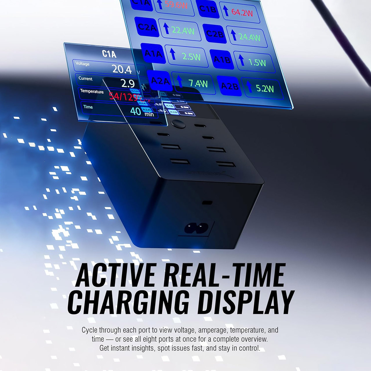 SABRENT 252W 8-Port Charger AX-8PTC