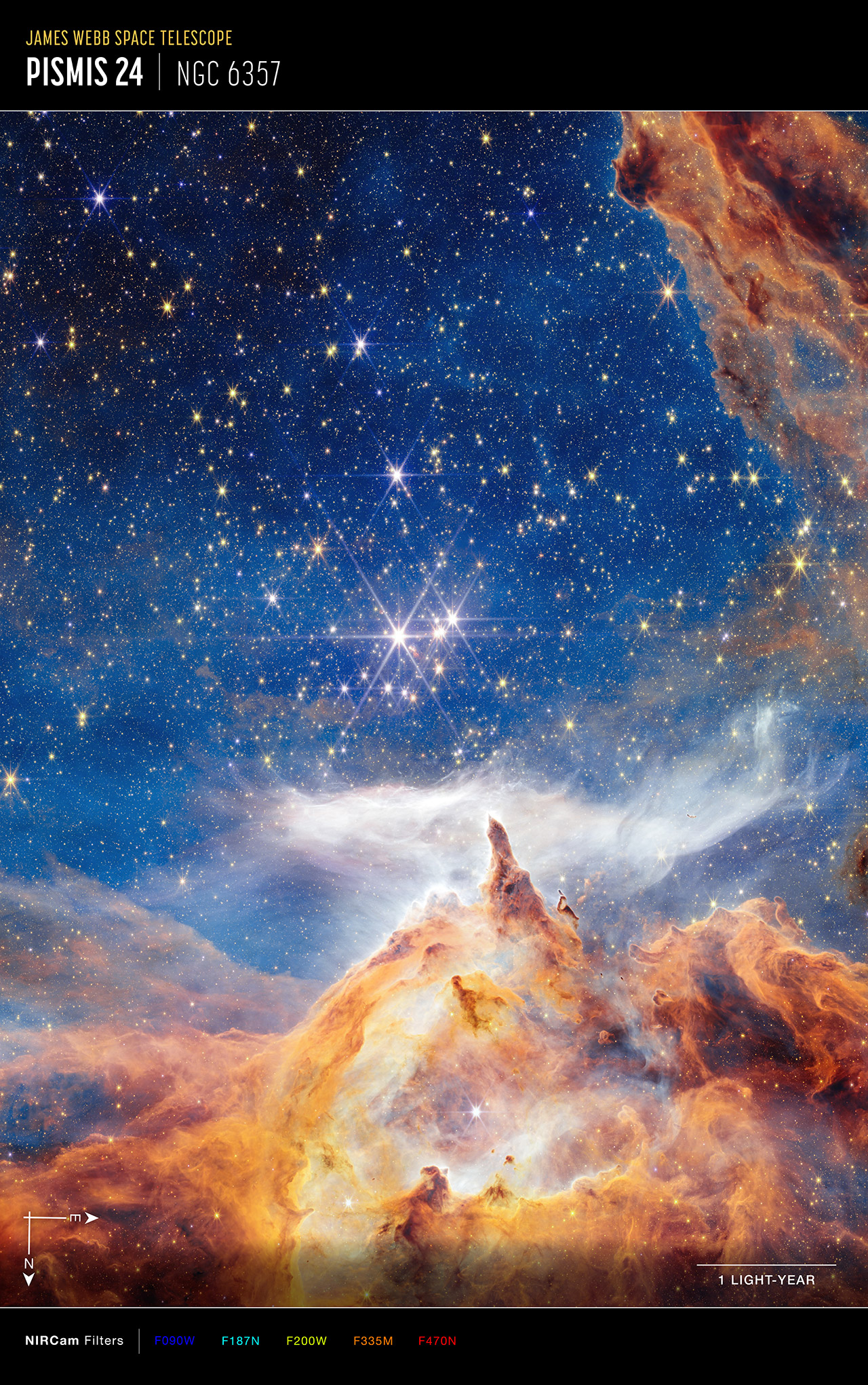 Webb Pismis 24 Lobster Nebula