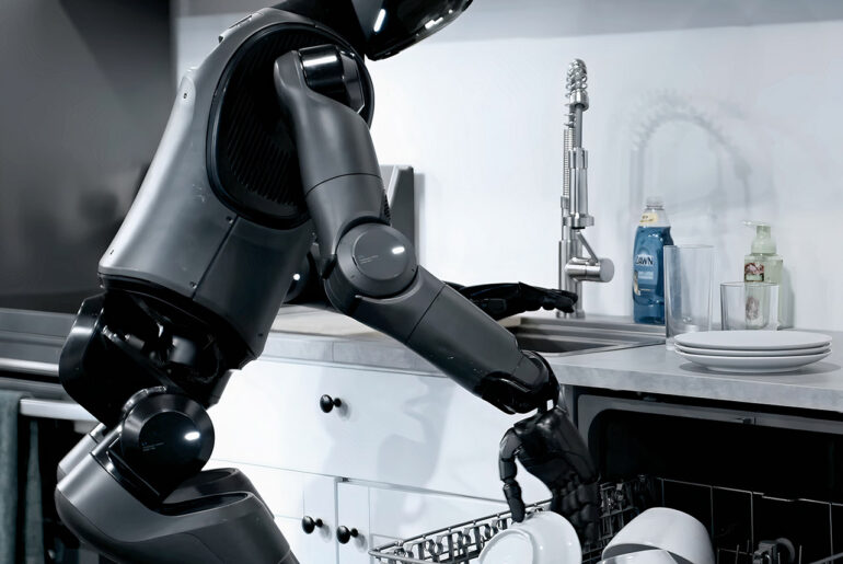 Figure Helix Humanoid Robot Loading Dishes