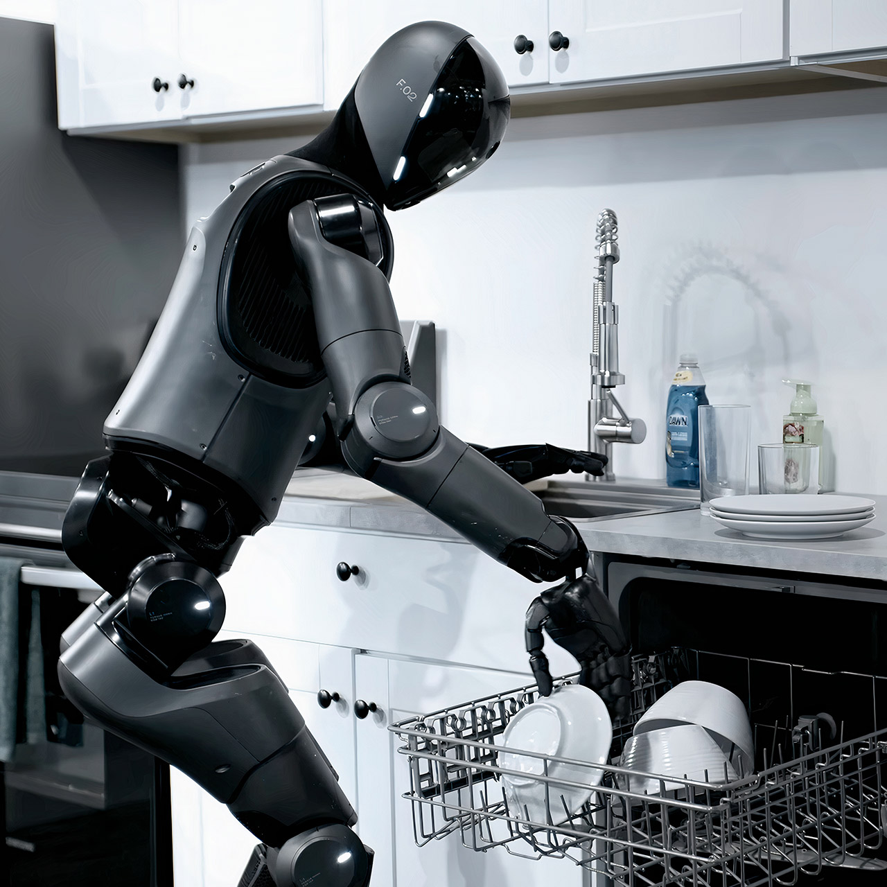 Figure Helix Humanoid Robot Loading Dishes
